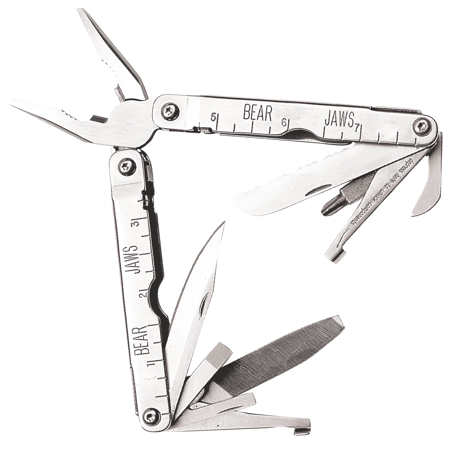 4 In. Bear Jaws™ Locking Multi-Tool W/Sheath – 155L 3 4 In. Bear Jaws™ Locking Multi-Tool W/Sheath – 155L