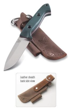Benchmade 162 Bushcrafter Sibert Green G-10 (4.43" Satin) 162