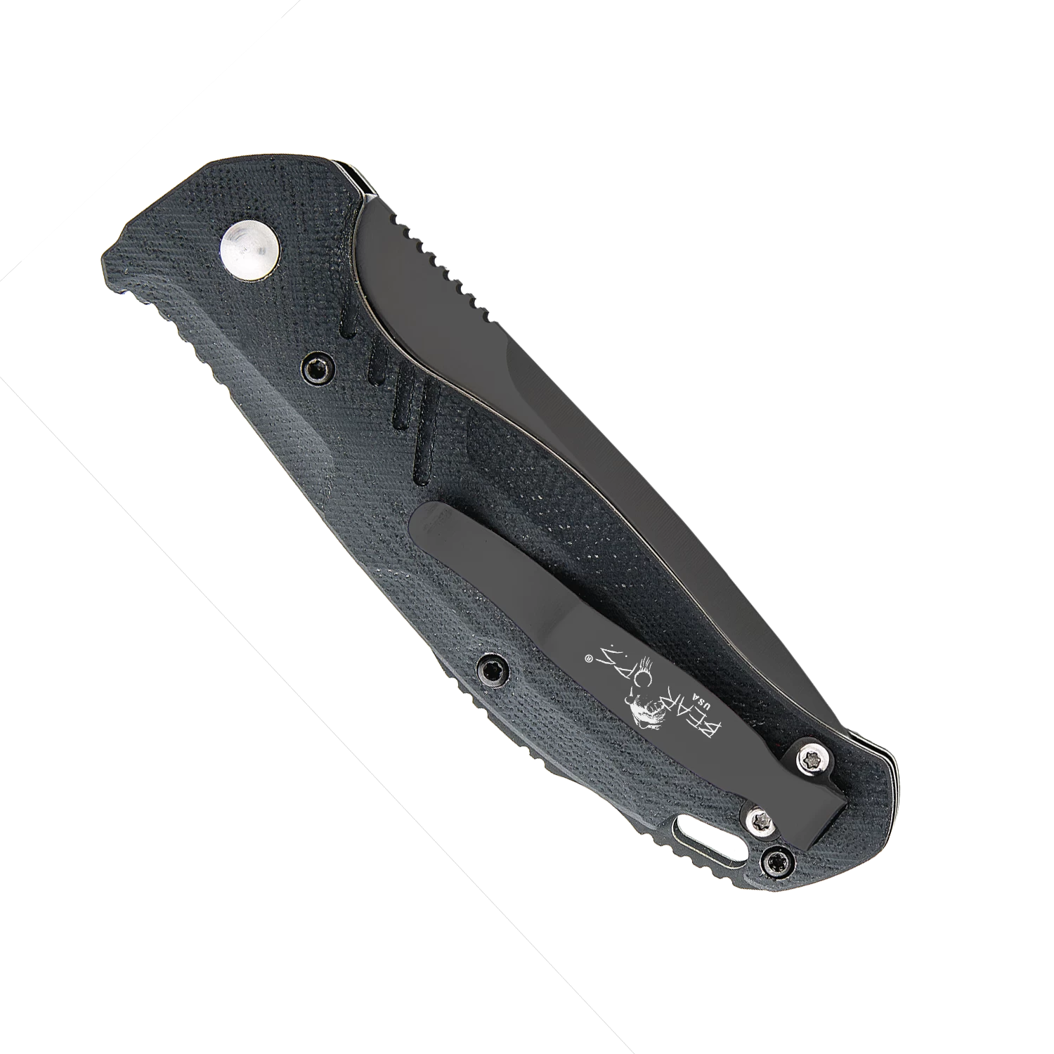 4-1/8″ Auto Bold Action® X Black G10 With Black Blade – AC-1000-B4-B 4 4-1/8″ Auto Bold Action® X Black G10 With Black Blade – AC-1000-B4-B - Image 2