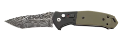 4-1/8″ Bold Action V Black & Green Damascus – AC-500-B4-LD