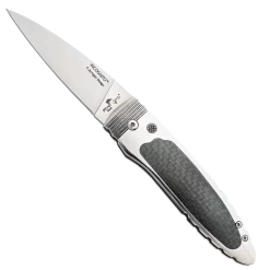4″ Incognito Auto Stainless Steel Carbon Fiber Handle Satin Finish Blade ||Steve Jernigan Design|| – AC-800-CF-S