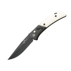 3-3/4″ Auto Bold Action® XI Carbon Fiber Bolster G10 Handles With Bead Blast – AC-900-B4-P -ProTech Store AC 900 WSB6 B Front 2019 copy