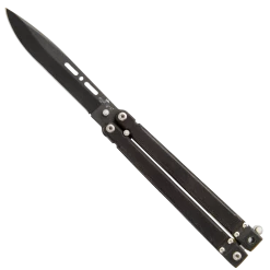 Bear Song® II: 5-3/8 In. Modified Clip Black Powder Coated Finish Blade Butterfly – B-200-B4-B