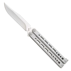 BEAR SONG®  VIII STAINLESS HANDLE W/ BOWIE CLIP BLADE – B-800