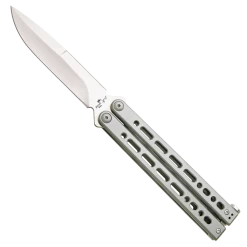 BEAR SONG®  VIII STAINLESS HANDLE W/ BAYONET BLADE – B-820