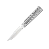 Small Bear Song® IX Grey Stainless Handle With Bowie Clip Blade – B-900-SS-S