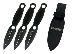 BLACKHAWK® Direct Hit 3 Piece Throwing Knife Set Wrapped – BH15DH01BK