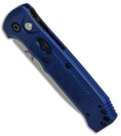 Benchmade 4400-1 Casbah Automatic Knife Blue Grivory (3.4" Satin) -ProTech Store Benchmade 4400 1 Casbah Blue Grivory Satin BHQ 51629 jr spine thumb