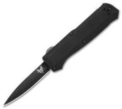 Benchmade 4700DLC Precipice D/A OTF Automatic Knife (3.4" Black DLC)