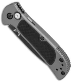 Benchmade 9750BK Mini Coalition Automatic Knife Gray Al/Black G-10 (2.9" Black) -ProTech Store Benchmade 9750BK Mini Coalition gray al black G10 black BHQ 75519 er spine thumb