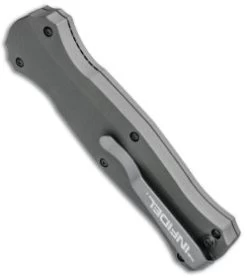 Benchmade Infidel OTF Automatic Knife Gray (3.95" Black) 3300BK-1601 -ProTech Store Benchmade Infidel OTF Gray Black BM 3300BK 1601 BHQ 69122 jr side thumb