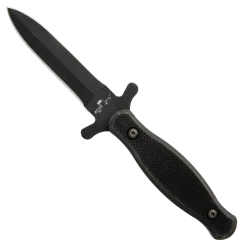 7-7/8″ Black Textured G10 Double Edge Boot Knife With Kydex® Sheath – CC-820-B