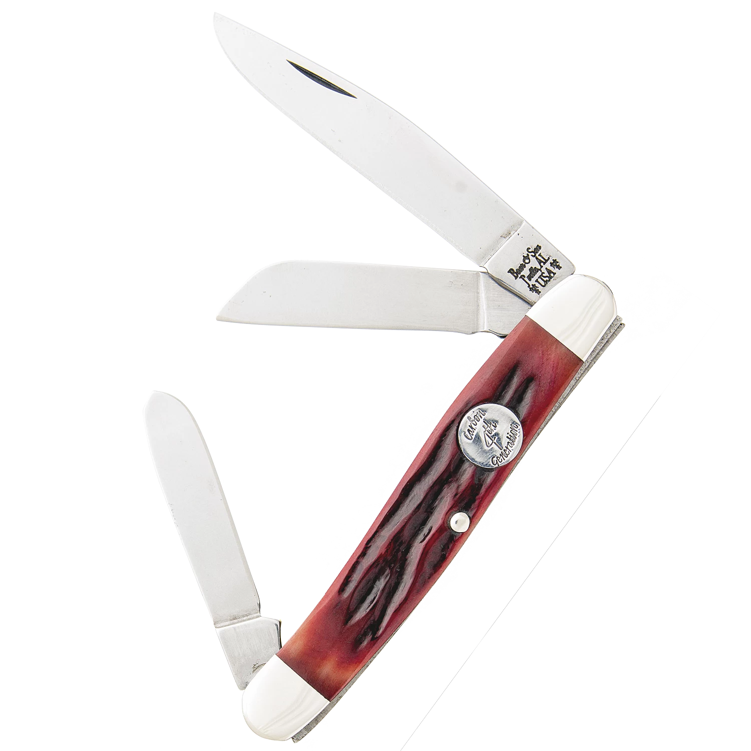 4″ Red Stag Bone Large Stockman – CRSB47 3 4″ Red Stag Bone Large Stockman – CRSB47