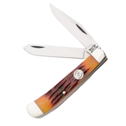 4-1/8″ Red Stag Bone Large Trapper – CRSB54