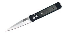 Protech Godfather Automatic Black Carbon Fiber (4" Satin) 901