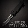 2020 Heretic Knives Hydra OTF Black Tanto (3.625" 2 Tone DLC)