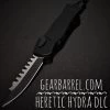 2020 Heretic Knives Hydra OTF Automatic Knife Black (3.625" 2 Tone DLC) 1 2020 Heretic Knives Hydra OTF Automatic Knife Black (3.625" 2 Tone DLC) -ProTech Store H007 11A T