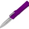Heretic Knives Cleric Dagger OTF Automatic Knife Purple (3.5" Stonewash) -ProTech Store Heretic Knives Cleric Dagger OTF Purple SW H016 2A Purple BHQ 86135 jr thumb