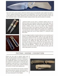 Pro-Tech 7110 Limited Edition Godson AUTO Folding Knife 3.15" 154CM Satin Blade, Stonewashed Bronze Aluminum Handles, Mother Of Pearl Button 9 Pro-Tech 7110 Limited Edition Godson AUTO Folding Knife 3.15" 154CM Satin Blade, Stonewashed Bronze Aluminum Handles, Mother Of Pearl Button -ProTech Store IMG 0332 6e56b5a5 54de 4ea9 b208 4f584496077f