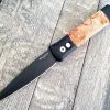 Protech Godfather Automatic Maple Burl Inlays (4" Black Blade) 907 -ProTech Store IMG 5172