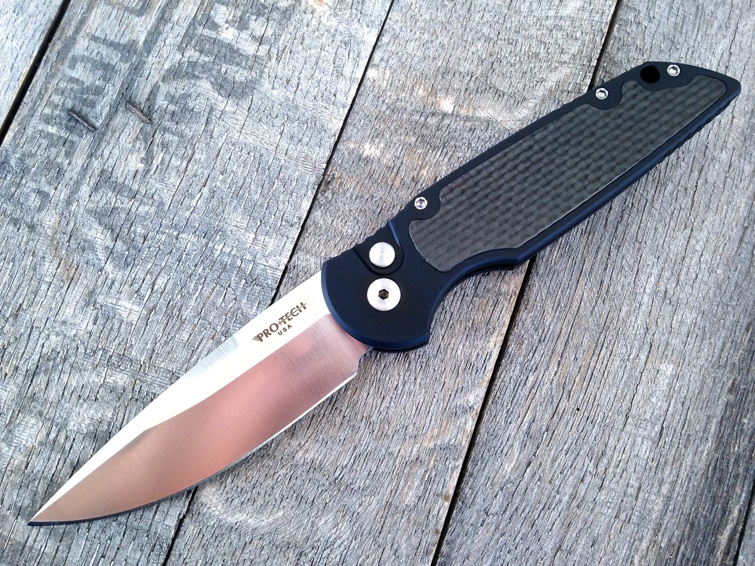 Protech TR-3 Limited Edition Carbon Fiber (3.5" Satin Plain) CF1 3 Protech TR-3 Limited Edition Carbon Fiber (3.5" Satin Plain) CF1