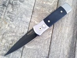 Protech Godson Grey Handle W/Black G-10 (3.2" Black Blade) 702