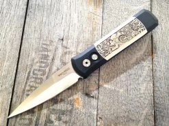 Protech Godson Steampunk Automatic Knife (3.15" Satin)