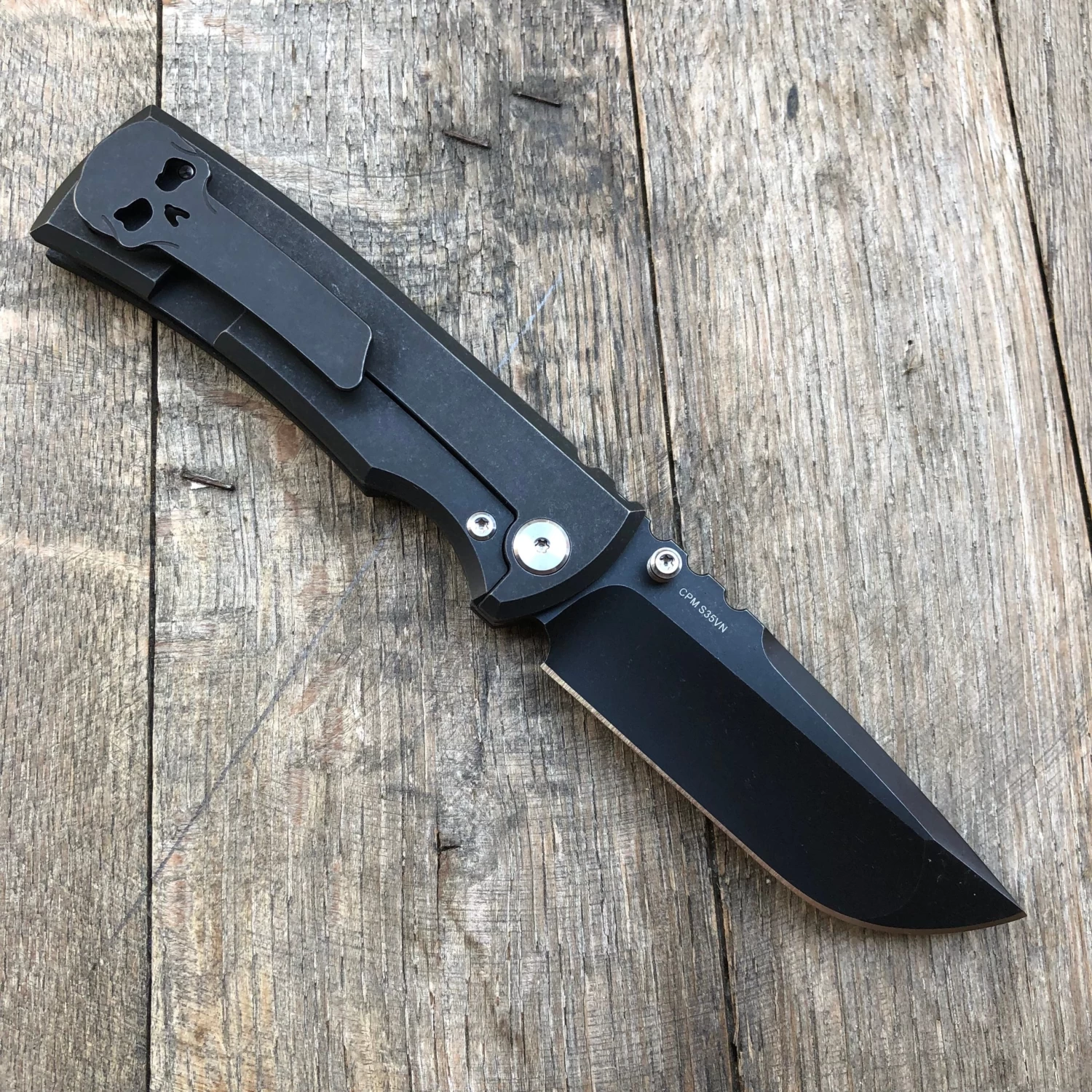 Chaves Ultramar Redencion Street Drop Point Knife Black G-10/PVD Ti (3.25" Black) 4 Chaves Ultramar Redencion Street Drop Point Knife Black G-10/PVD Ti (3.25" Black) - Image 2