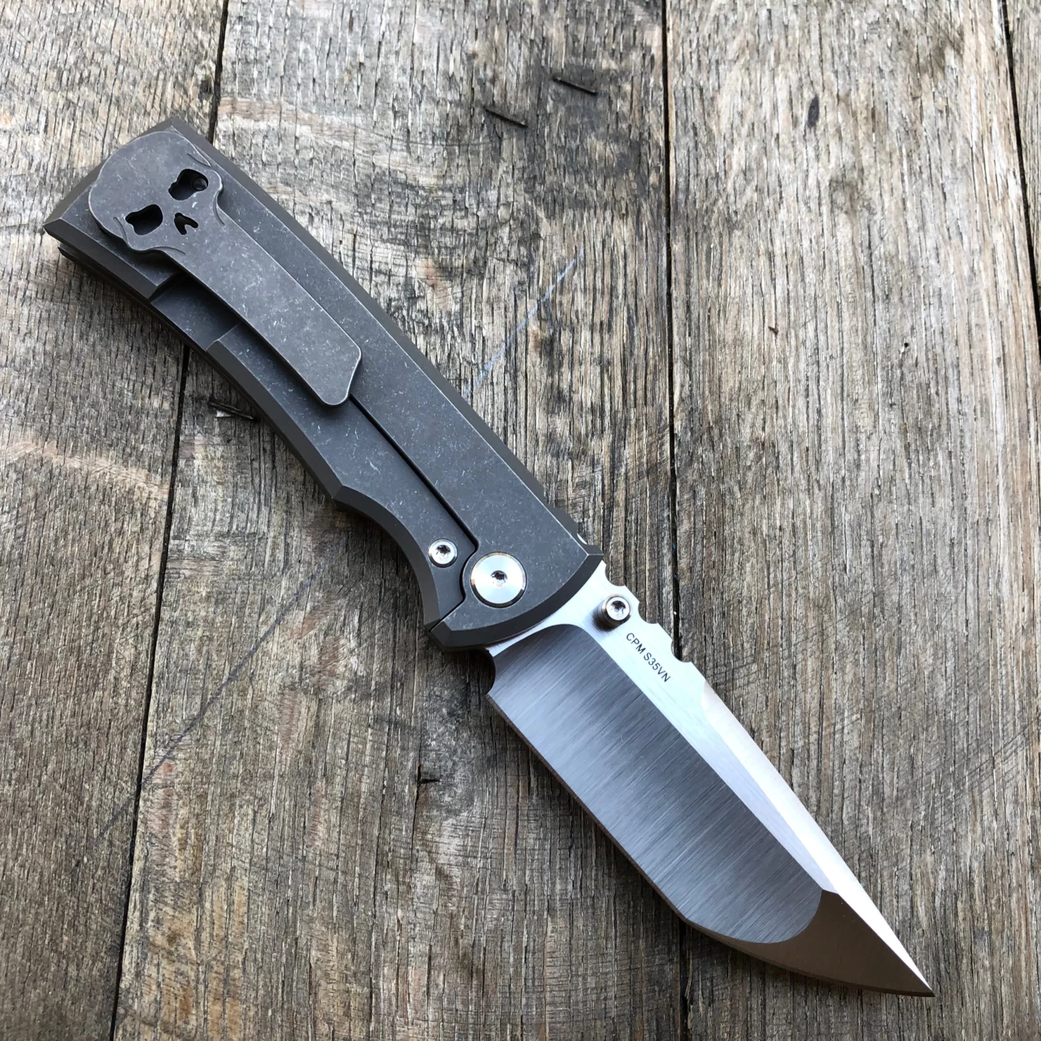 Chaves Ultramar Redencion Street Tanto Knife Full Ti (3.25" Satin) 4 Chaves Ultramar Redencion Street Tanto Knife Full Ti (3.25" Satin) - Image 2