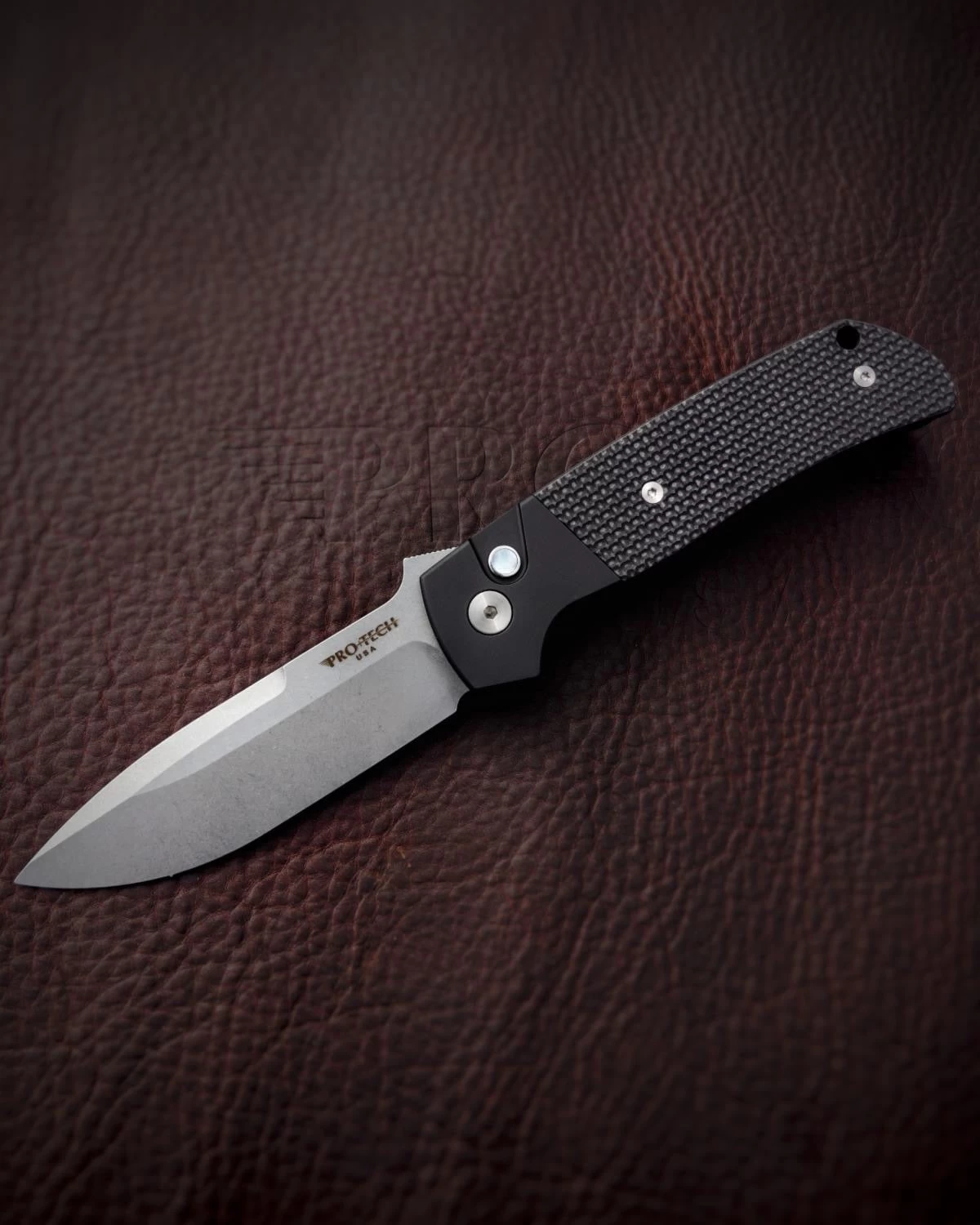 PRO-TECH TERZUOLA ATCF AUTOMATIC KNIFE BLACK G10 (3.5" STONEWASH) BT2714 3 PRO-TECH TERZUOLA ATCF AUTOMATIC KNIFE BLACK G10 (3.5" STONEWASH) BT2714