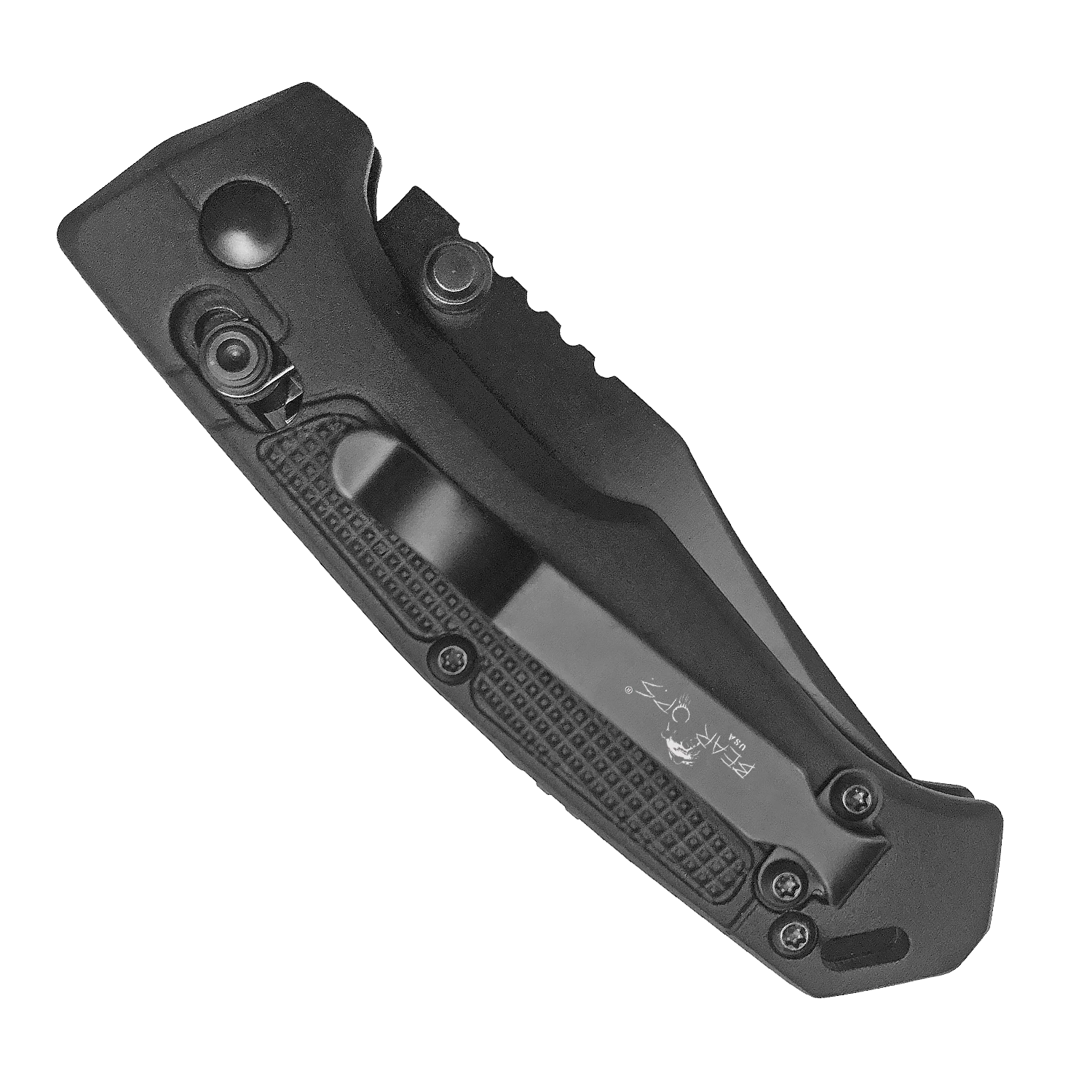 3-3/4″ Black Aluminum Slide Lock Modified Clip Point – MC-500-AIBK-B 4 3-3/4″ Black Aluminum Slide Lock Modified Clip Point – MC-500-AIBK-B - Image 2