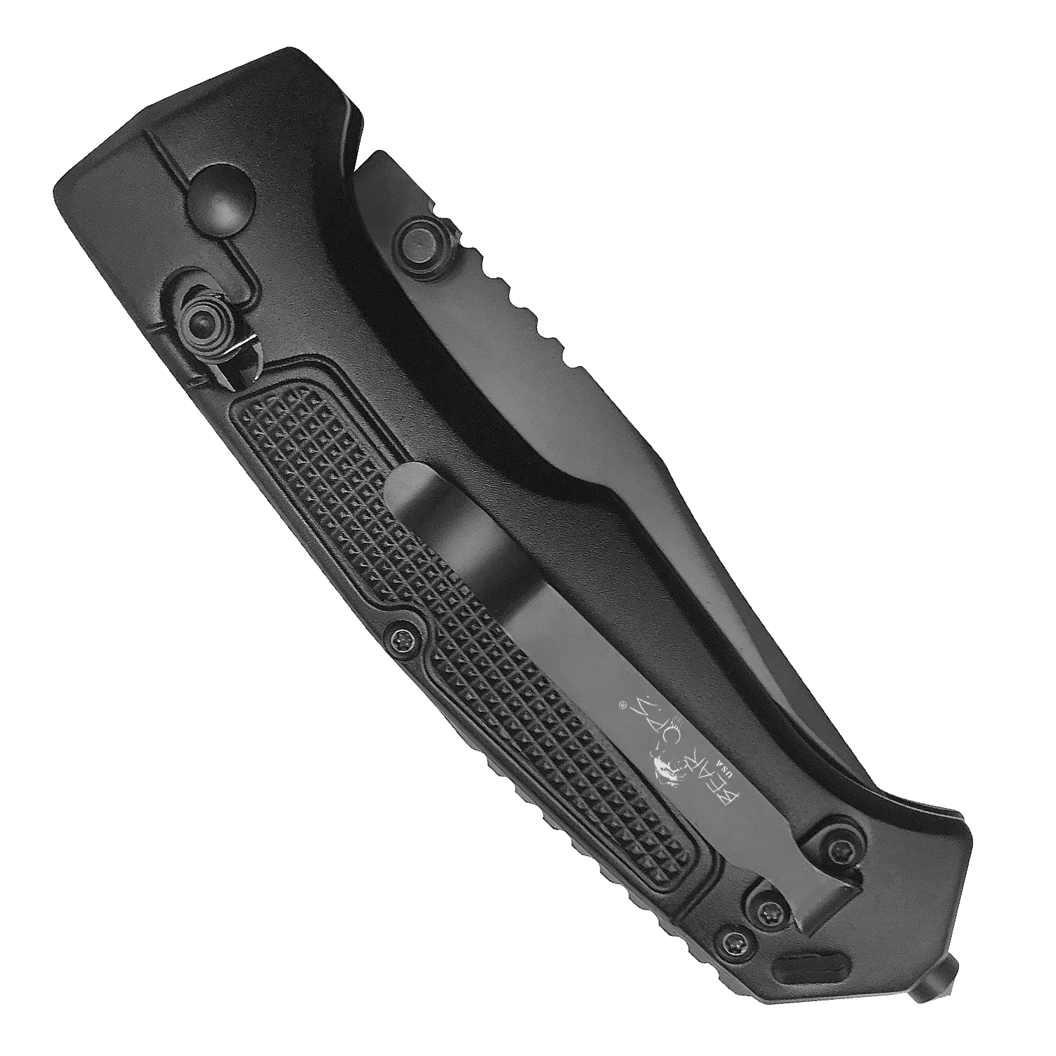 4-1/2″ Black Aluminum Slide Lock Modified Clip Point – MC-550-AIBK-B 4 4-1/2″ Black Aluminum Slide Lock Modified Clip Point – MC-550-AIBK-B - Image 2