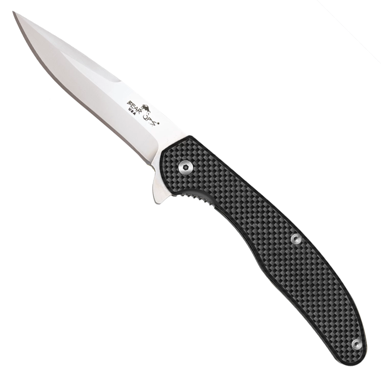 3-3/4″ Slim Titanium Flipper With Carbon Fiber Front – MC-800-CFTI-S 3 3-3/4″ Slim Titanium Flipper With Carbon Fiber Front – MC-800-CFTI-S
