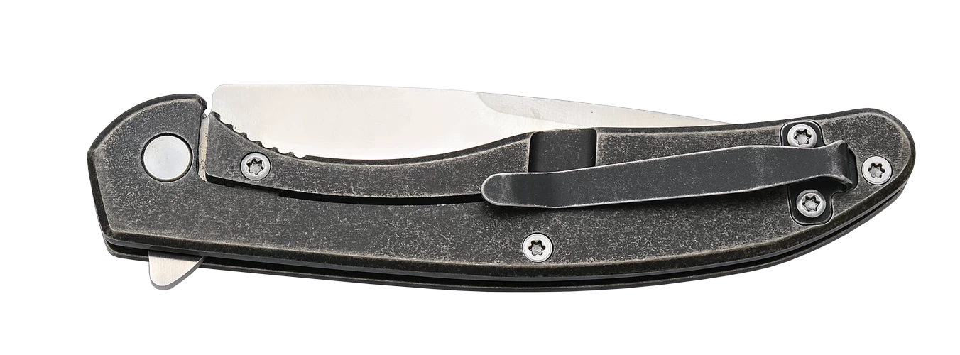 3-3/4″ Slim Titanium Flipper With Carbon Fiber Front – MC-800-CFTI-S 4 3-3/4″ Slim Titanium Flipper With Carbon Fiber Front – MC-800-CFTI-S - Image 2