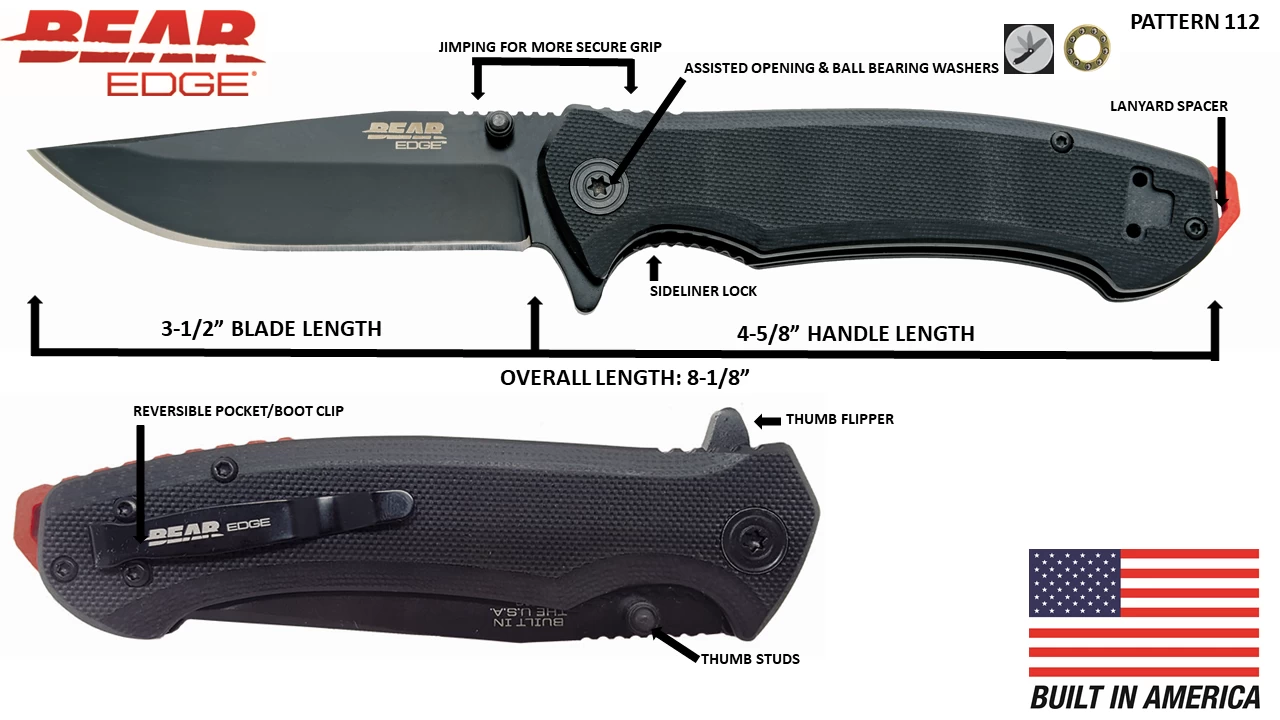 4-5/8 G10 Assisted Sideliner – BE112 4 4-5/8 G10 Assisted Sideliner – BE112 - Image 2