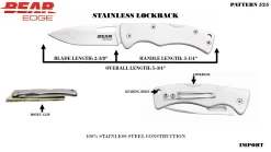 3-1/4″ Moneyclip Knife – BE525 -ProTech Store Pattern 525