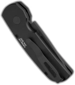 Pro-Tech 2206 Calmigo Cali-Legal Auto Knife, 154CM Part Serrated -ProTech Store Protech Calmigo CA Legal Black Black Serr 2206 BHQ 72103 jr side thumb