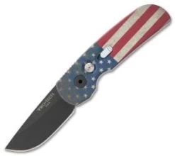 Protech Calmigo PK Custom CA Legal Automatic Knife Vintage Flag (1.9" Black) 2241