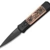 Protech Godson Limited Edition Steampunk Automatic Knife Copper (3.15" Black) 7SP-3 -ProTech Store Protech Godson Ltd. Ed. Steampunk Copper Black 7SP 3 BHQ 52213 jr 2 thumb