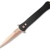 Protech Large Don Automatic Knife Black (4.5" Rose Gold) 1921-RG -ProTech Store Protech Large Don Auto Black Rose Gold BHQ 108529 jr thumb