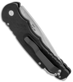 Protech TR-4.F5 Tactical Response 4 Automatic Knife Feather Grip (4" Stonewash) -ProTech Store Protech TR 4.F5 Tactical Response 4 Auto Feather Grip SW BHQ 92522 jr side 2 thumb