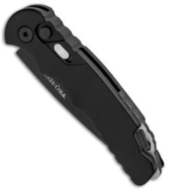 Protech TR-5 Tactical Response Automatic Knife Black (3.25" Black Serr) T504 -ProTech Store Protech TR 5 Tactical Response Auto Black Black Serr T504 BHQ 90282 jr spine thumb
