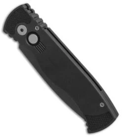 Protech Tactical Response 2 Automatic Knife (3" Black Serr) TR-2.4 -ProTech Store Protech Tactical Response 2 black serr BHQ 3393 er spine thumb