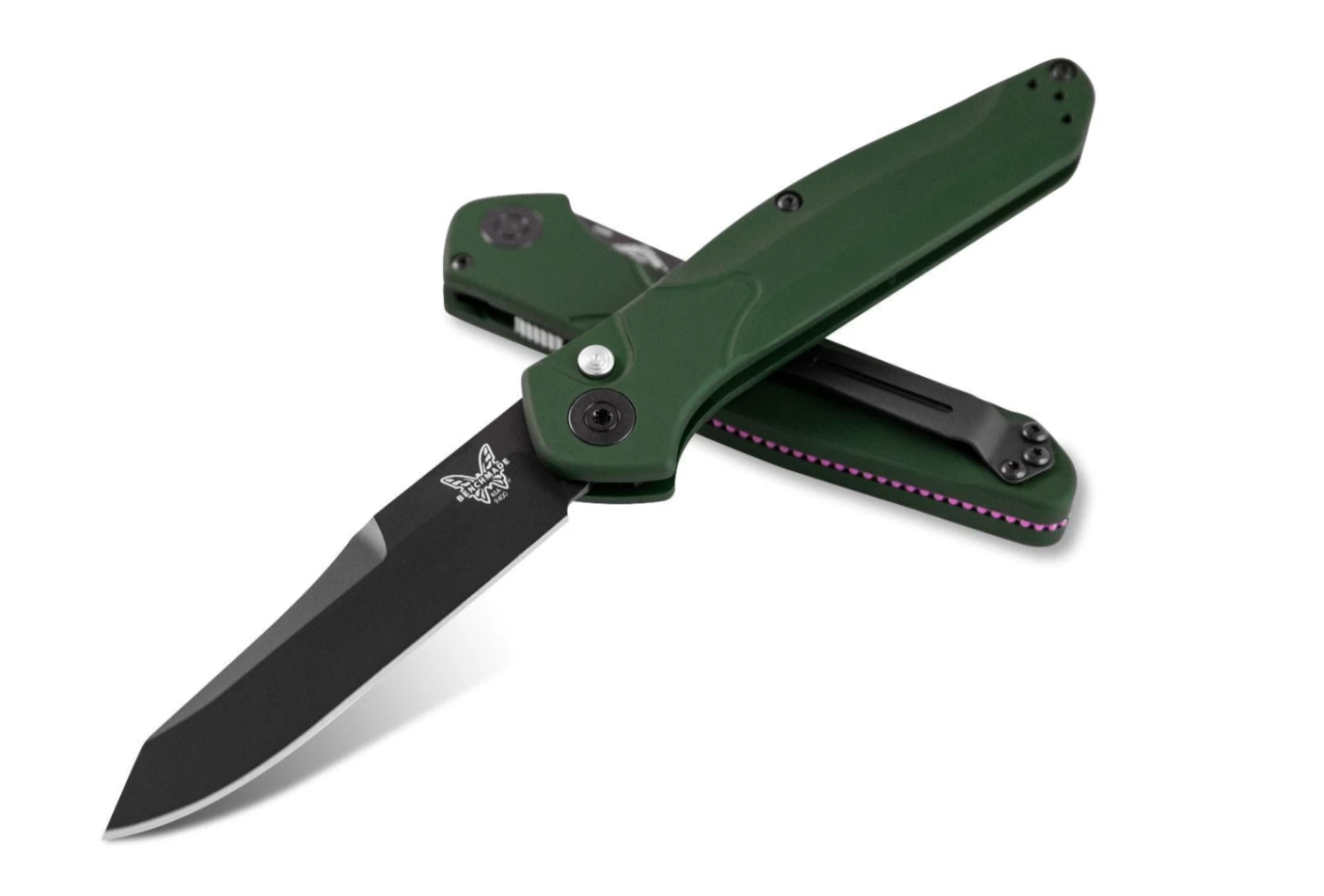 Benchmade Osborne 9400BK Automatic Knife Green (3.4" Black) 2 Benchmade Osborne 9400BK Automatic Knife Green (3.4" Black)