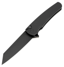 Pro-Tech Malibu Reverse Tanto Flipper Black (3.3" Black) 5203