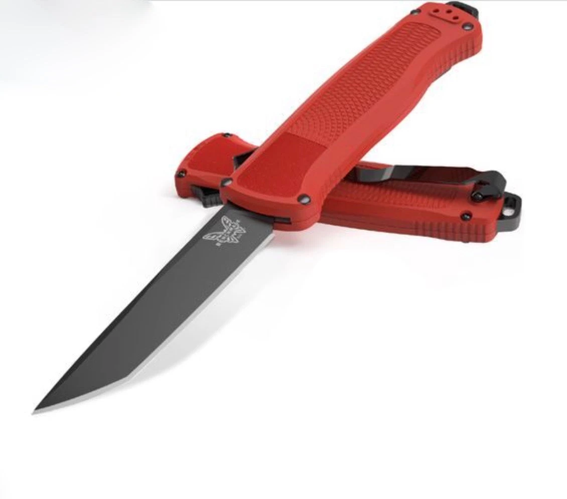 Benchmade Shootout OTF Automatic Knife Mesa Red (3.5" Black) 5370FE-04 3 Benchmade Shootout OTF Automatic Knife Mesa Red (3.5" Black) 5370FE-04