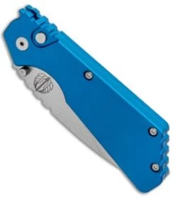 Strider + Protech PT Automatic Knife Blue (2.75" Stonewash) 2301 Blue -ProTech Store Strider Protech PT Auto Blue SW 2301 BLUE BHQ 84939 jr spine thumb