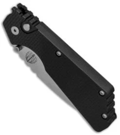Strider + Protech PT Automatic Knife Knurled Black (2.75" Stonewash) 2305 -ProTech Store Strider Protech PT Knurled Black SW 2305 BHQ 51923 jr spine 2 thumb