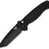 Benchmade 9052BK AFO II Tanto Automatic Knife (3.56" Black) -ProTech Store benchmade 9052bk afo ii auto tanto thumb