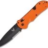 Benchmade Triage AXIS Lock Knife Orange G-10 (3.5" Black Serr) 916SBK-ORG -ProTech Store benchmade 916sbk org triage thumb